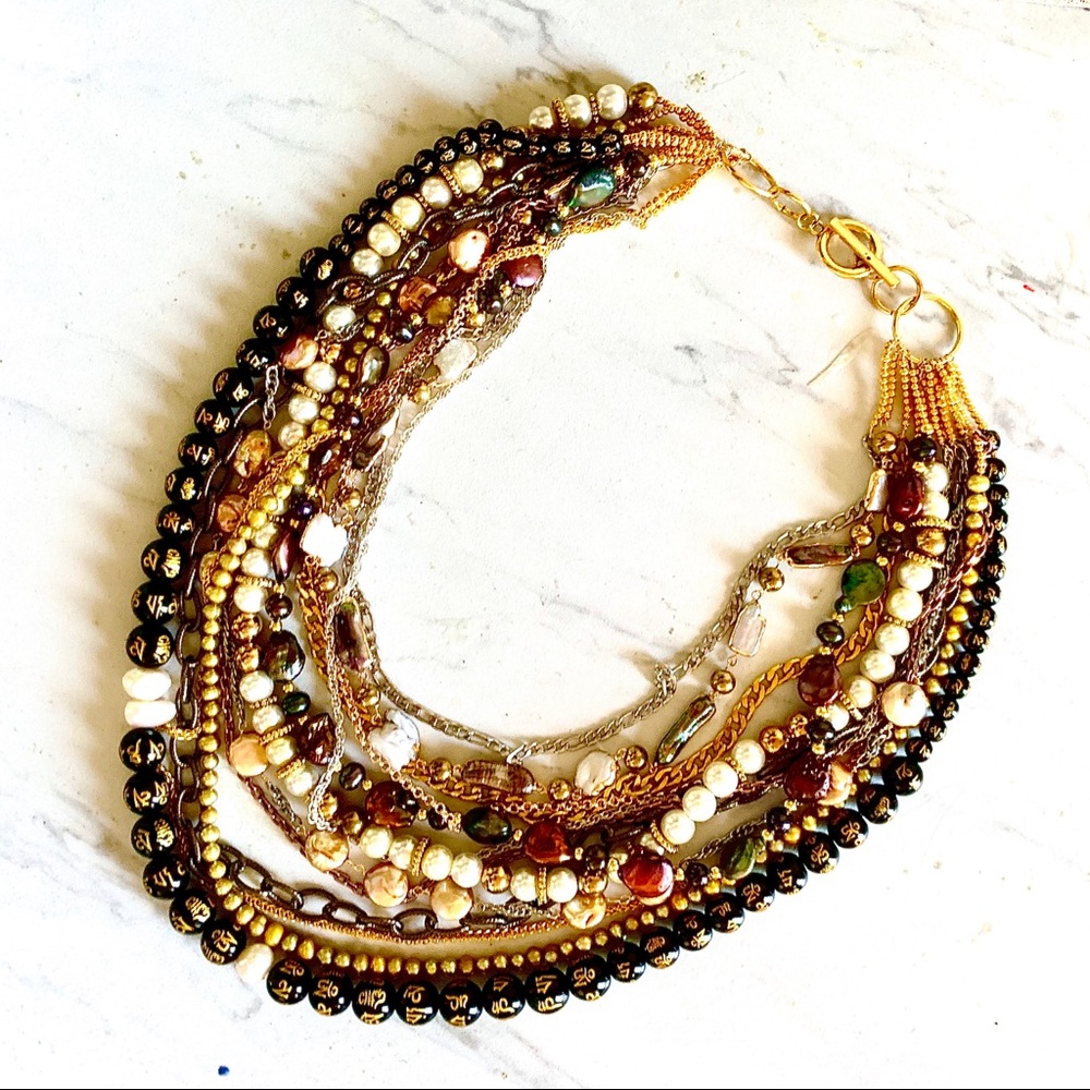 Handmade multi-strand necklace - Picture 2 of 11